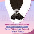 Sunny I Tip Hair Extensions Human Hair Dark Brown I Tip Real Human Hair Extensions Brown Pre Bonded I Tip Hair Extensions Real H