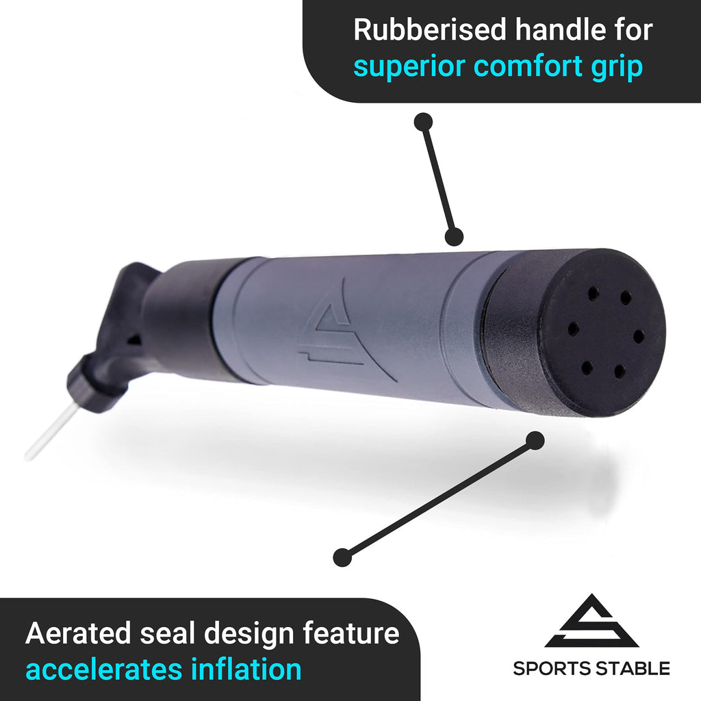 Sports Stable Ball Pump With 5 Needles Push And Pull Inflation Device For Your Basketball, Football, Soccer Ball, Volleyball, An