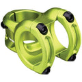 Spank Spoon 350 Stem,Green(Diameter 35Mm, Length: 35/43Mm, Rise: 0), Chamfered Bar Clamp, Ultra-Short Stack Height, Bicycle Stem