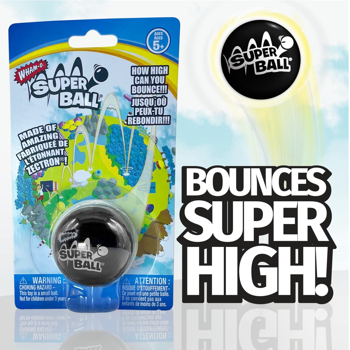 Wham-O The Original Superball With Zectron (4 Pack Bundle)