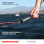 Airhead Ahdl-5 Bungee Dock Line 5', 5-Feet, Black/Blue/Red