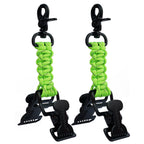Melotough Tactical Glove Holder Work Glove Belt Clip With 2 Alligator Clips For Hiking,Camping,Hunting,Outdoor Activities (Lime