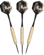 Fat Cat Warrior Steel Tip Darts, 18 Grams Black