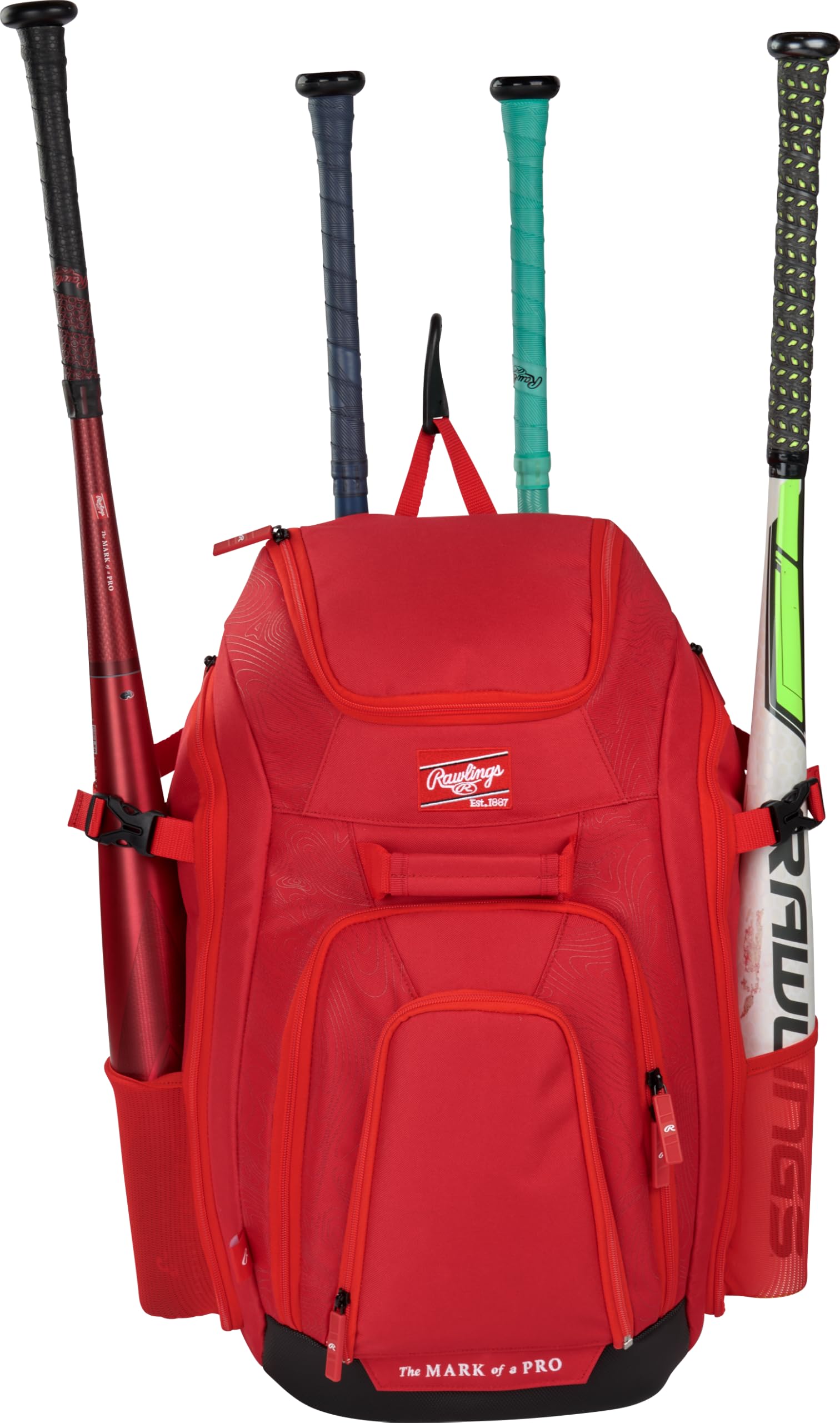 Rawlings | LEGION 2.0 Players Backpack | Baseball/Softball | SCARLET