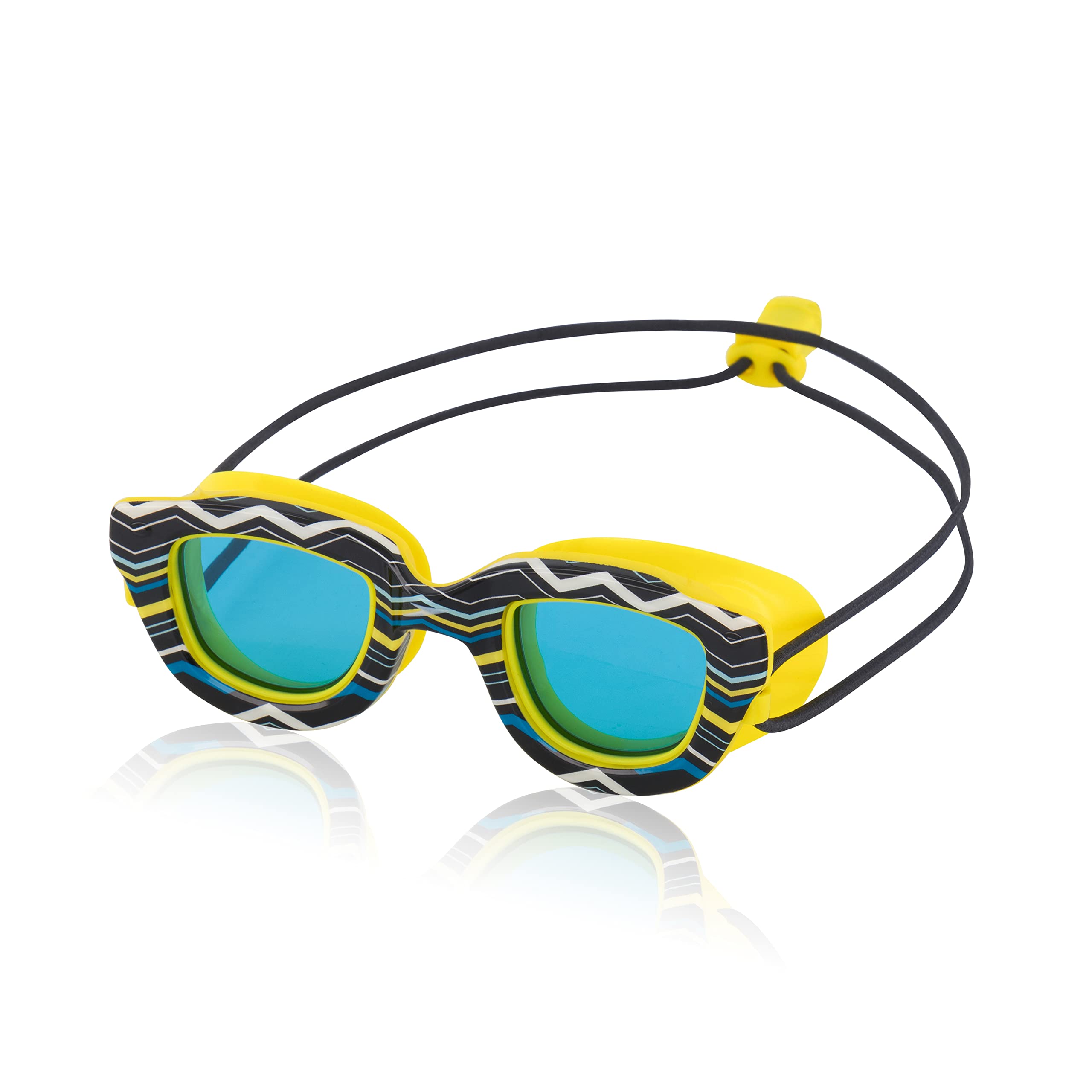 Speedo Unisex-Child Swim Goggles Sunny G Ages 3-8, Blazing Yellow/Cobalt