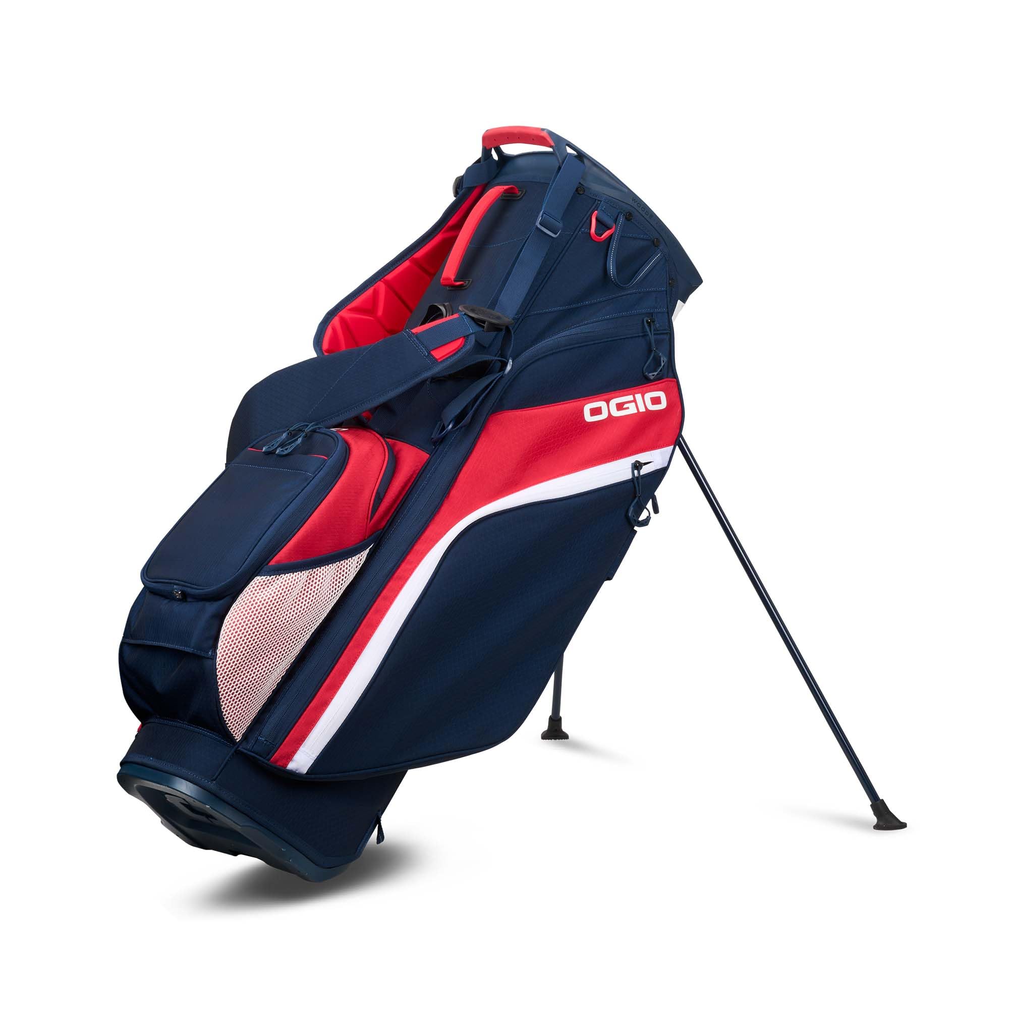 OGIO Golf Woode Hybrid Stand Bag (Red/White/Blue)
