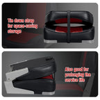 Leader Accessories A Pair Of Low Back Folding Fishing Boat Seat (2 Seats) (Black/Red)