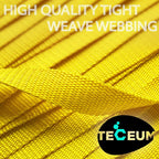 Teceum 1 Inch Webbing - Honey Yellow - 10 Yards - 1    Webbing For Climbing Outdoors Indoors Crafting Diy Nw