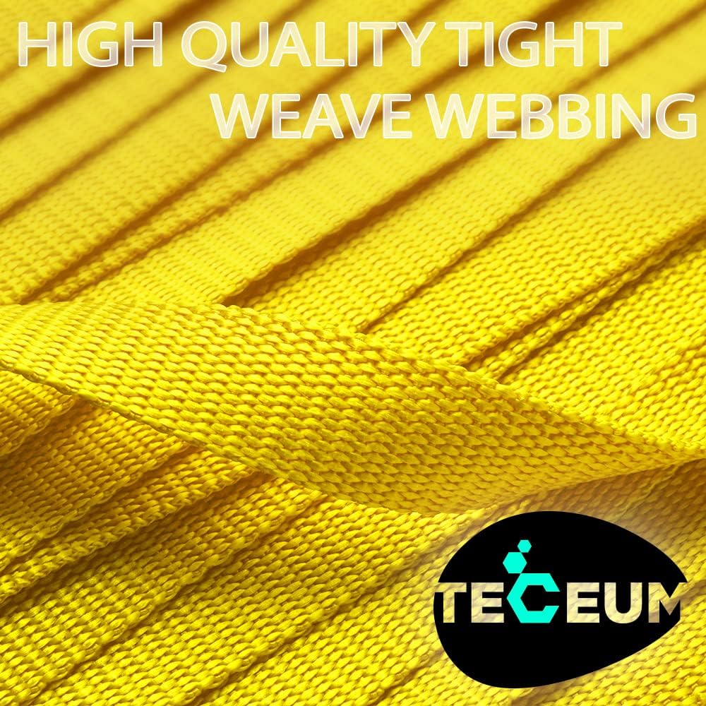 Teceum 1 Inch Webbing - Honey Yellow - 10 Yards - 1    Webbing For Climbing Outdoors Indoors Crafting Diy Nw