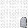 Coopay 100 Pack Baseball Practice Balls Plastic Training Balls Lightweight Hollow Softballs with a Drawstring Bag for Hitting, B