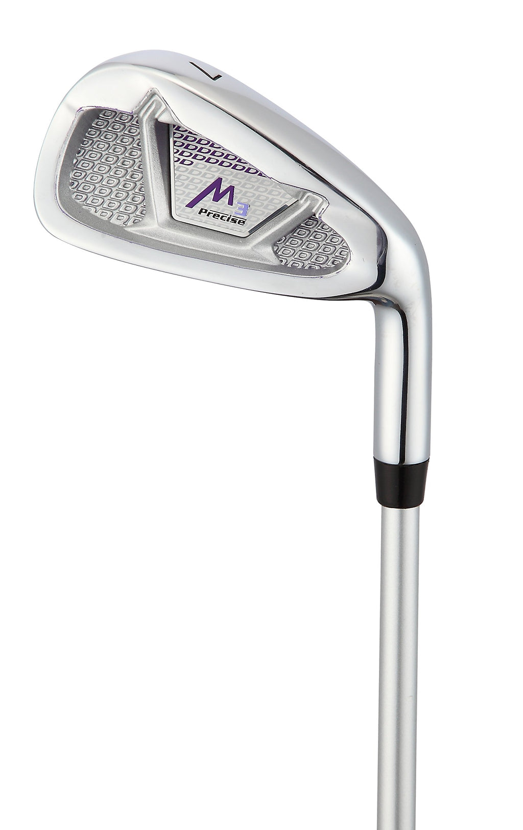 Precise M3 Ladies Womens Complete Golf Clubs Set Includes Driver, Fairway, Hybrid, 7-Pw Irons, Putter, Stand Bag, 3 H/Cs Purple