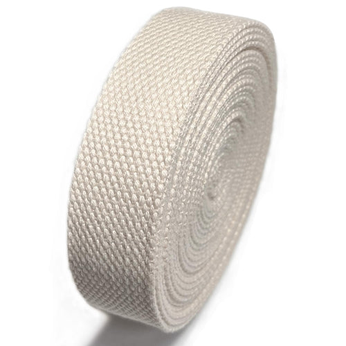 1 Inch Polyester Cotton Webbing 5.5~6 Yards Cotton Strap for Arts and DIY Crafts, Sewing Webbing Tote Canvas Bags Making Outdoor