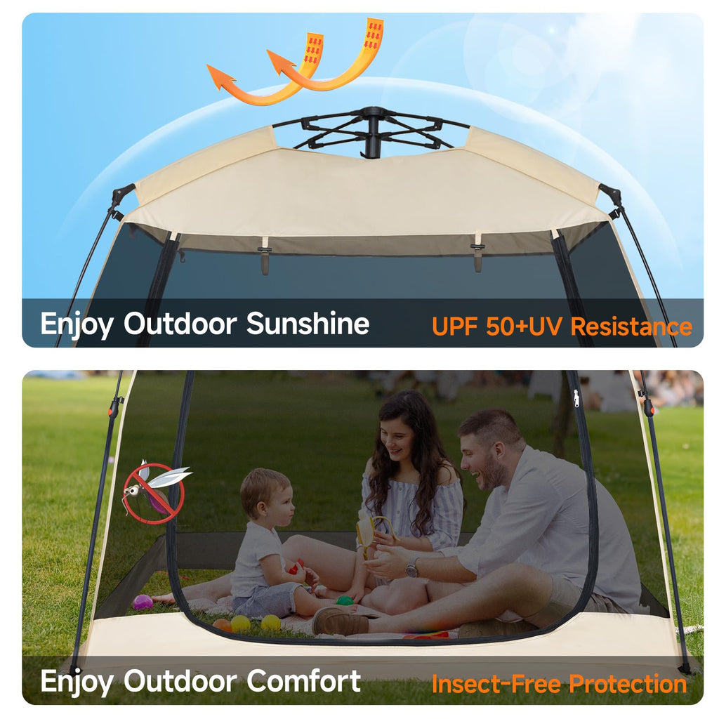 Alvantor Screen House Gazebo, 2-4 Person Pop Up Screen Tent, Instant Screen Room With Carry Bag, Outdoor Mosquito Tent Camping,