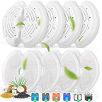 Cat Water Fountain Filters For 84Oz25L Stainless Steel Pet Fountain And 67Oz20L Plastic Cat Drinking Fountain, 8 Pack Pet Replac