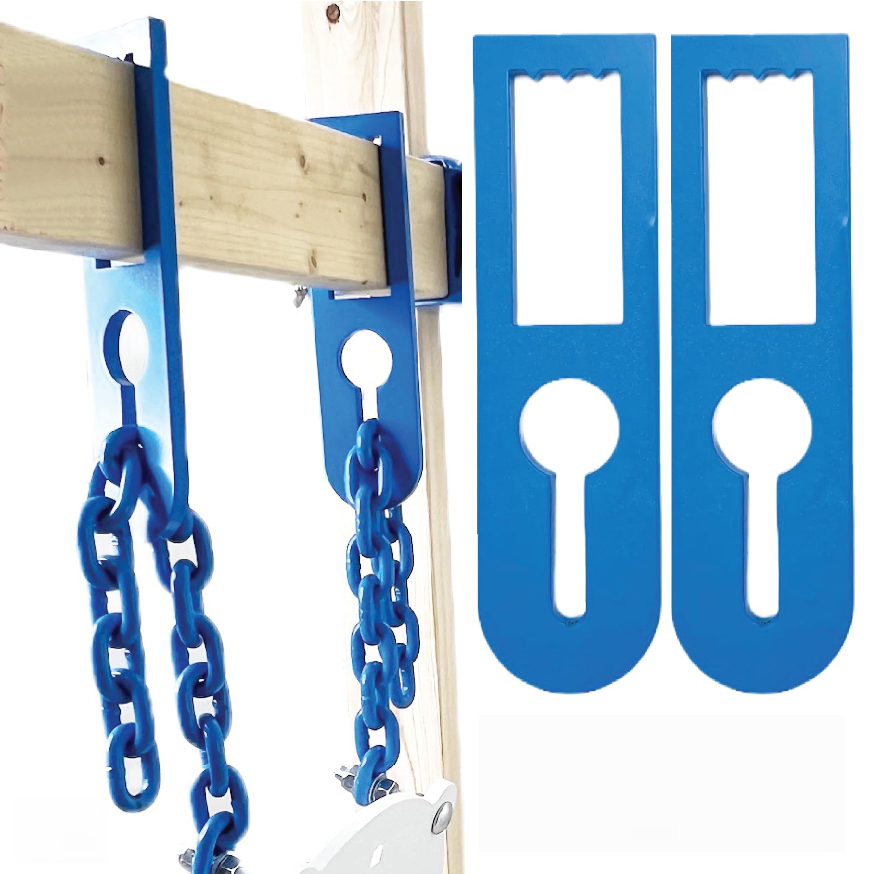 Bash Target Supply Chains or Straps AR500 Target Hanging Kit - (2) 2x4 Brackets