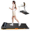 Acezoe Walking Pad Treadmill With Incline, Under Desk Treadmills For Home Office, 10% Manual Incline Portable Treadmill With Rem