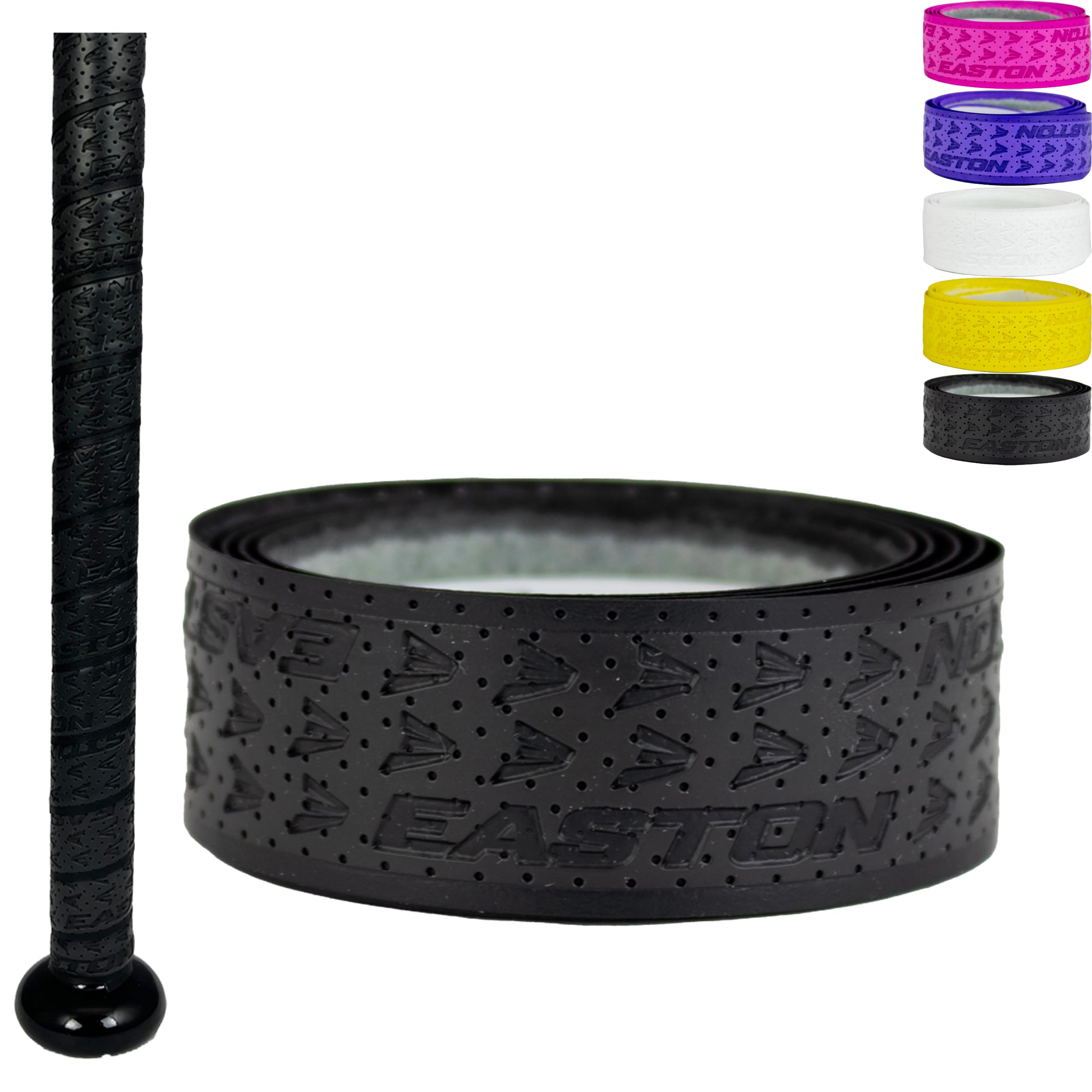 Easton | 1.80mm Flow Tack Bat Grip | Baseball / Softball | Black