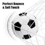 Soccer Balls Size 5 with Pumps - Set of 2 Soccers and 2 Pumps - Official Size and Weight - Safe Soft Cover and Long-Lasting Perf