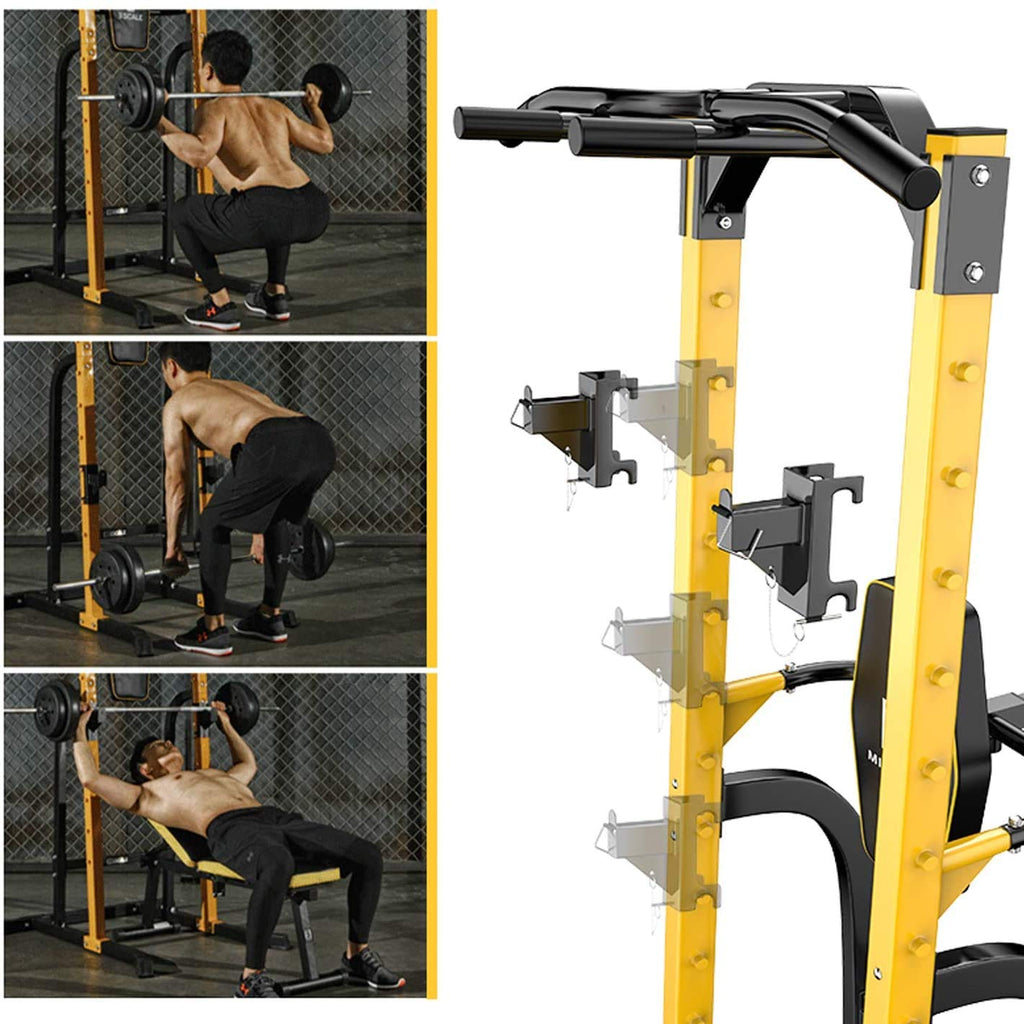 Zenova Power Tower Pull Up Bar Station, Pull Up Tower Dip Station For Home Fitness Exercise,Multi-Function Workout Equipment Squ