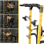 Zenova Power Tower Pull Up Bar Station, Pull Up Tower Dip Station For Home Fitness Exercise,Multi-Function Workout Equipment Squ