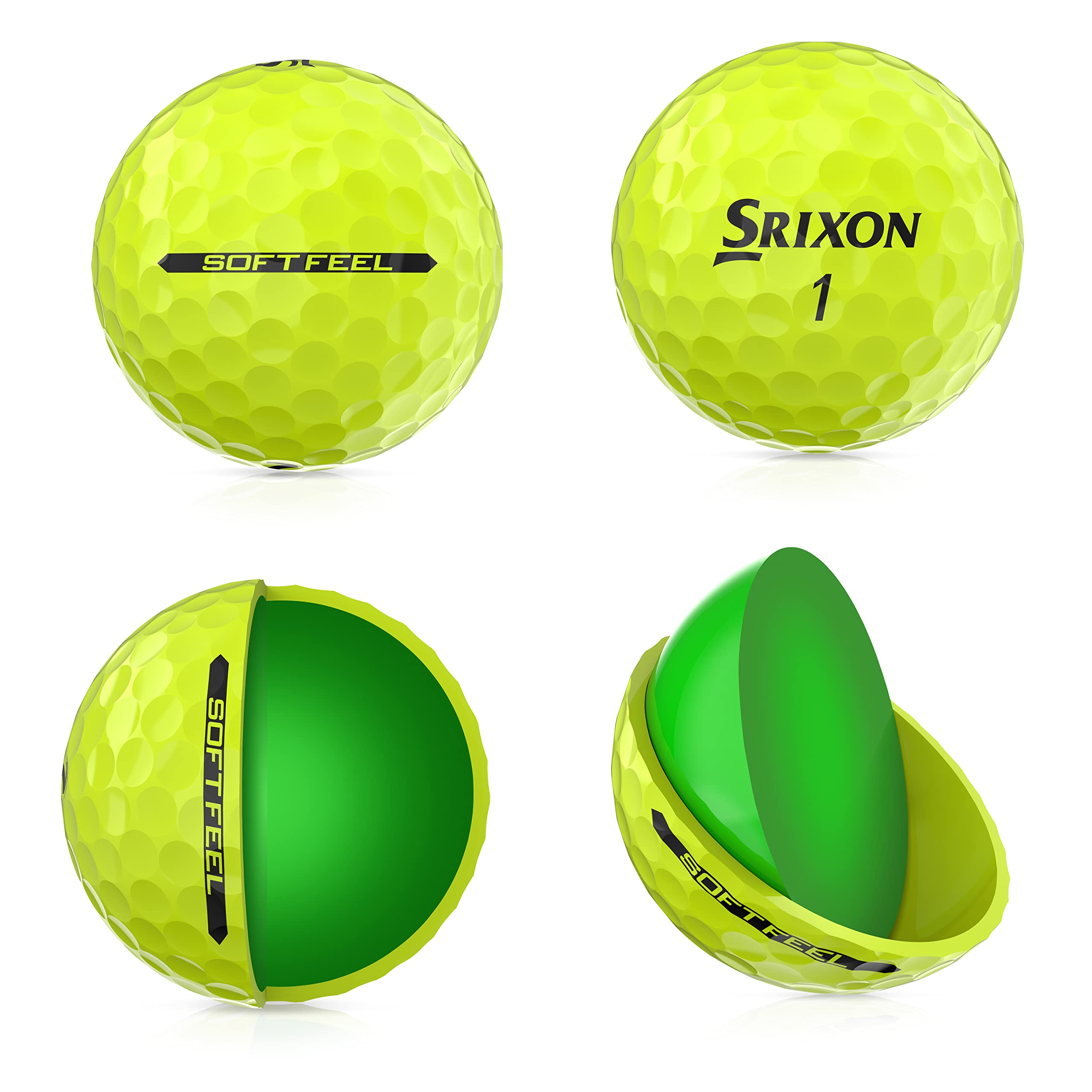 Srixon Soft Feel 12 Golf Ball Tour Yellow