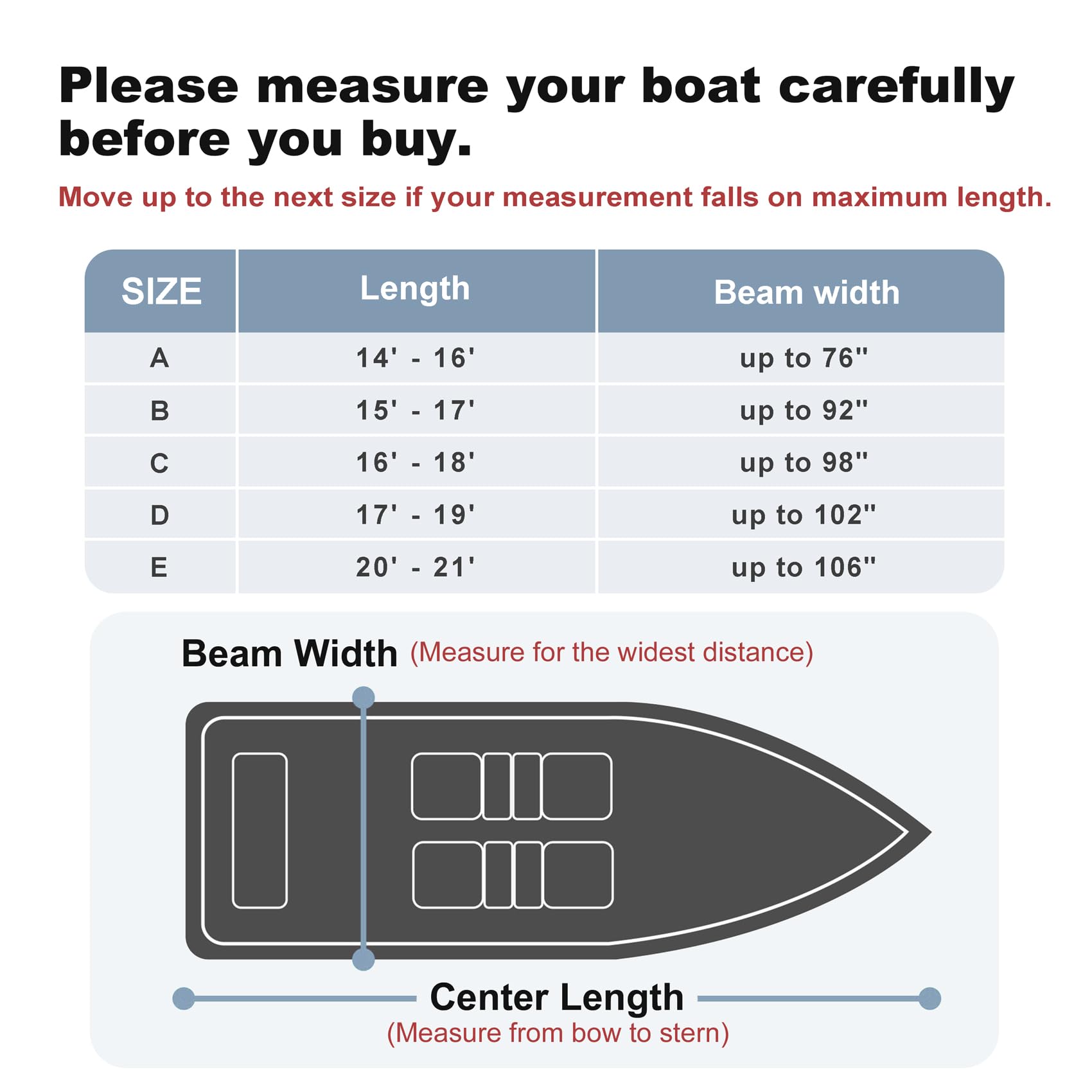 Explore Land 900D Trailerable Waterproof Boat Cover Fits 17'-19'Long Beam Width Up To 102 V-Hull Tri-Hull Runabout Fishing Ski P