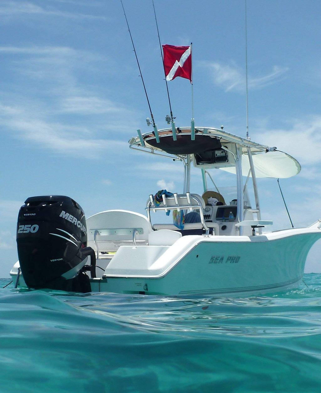 Cool Water Products The Original Rod Holder Boat Flag Pole - No Flag (6 Foot)
