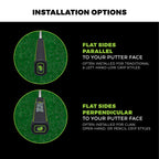 Flat Cat Tak Putter Grip Standard 8727, Slightly Oversized Rubber Non-Tapered Golf Grip, Flat Sides Put The Feeling Of A Square