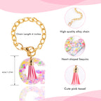 Letter Charm Accessories for Stanley Cup 1 PCS Cute Initial Keychain Handle Charm for Stanley Tumbler for Women Pink Letter G