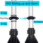 Betobier 4 Pcs Universal Kayak Paddle Drip Rings-For Kayak And Canoe Paddles - No More Sliding Up And Down (Black)
