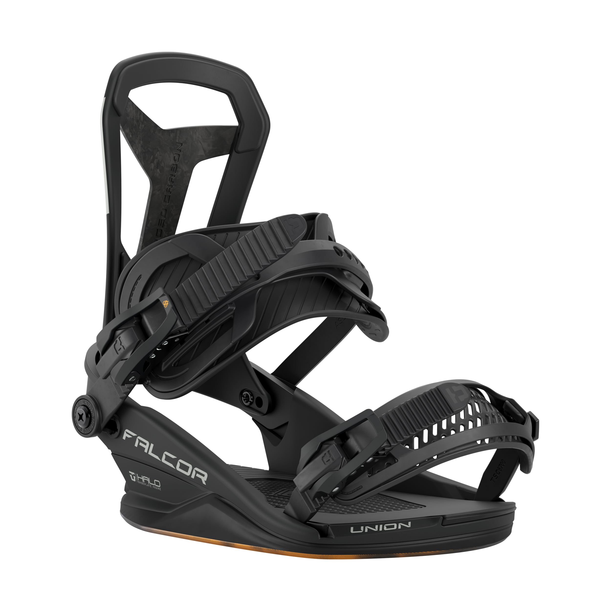 Union Falcor Mens Snowboard Bindings, Black, Large