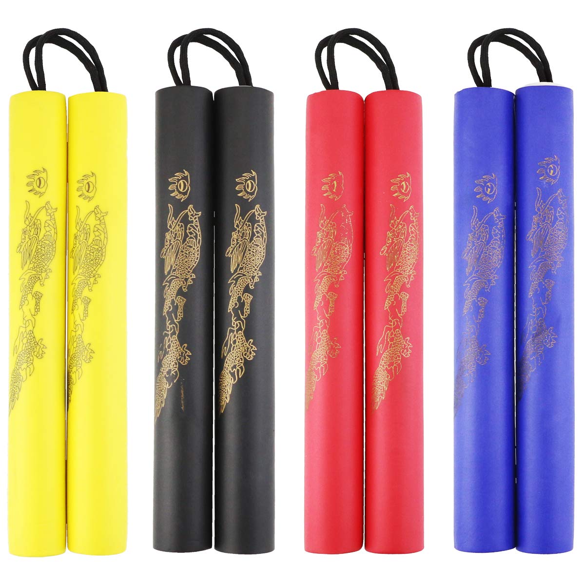 Wpxmer 6 Pack Foam Rubber Training Sticks, Martial Art Sticks For Kids & Beginners Practice And Training (6)