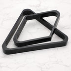 Ownmy Set Of 2 Black Wooden Billiard Ball Racks Set, Vintage Solid Wood Billiard 8-Ball Triangle Rack And 9-Ball Diamond Rack Ta