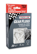 Finish Line Gear Floss Microfiber Cleaning Rope (Pack Of 20 Microfiber Ropes)