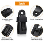 Tarp Clip Crocodile Mouth Multipurpose Secures Clamp With Strong Lock Grip Clamp Trap Clip Camping Clamp Clip Tighten Lock Grip