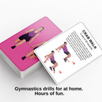 Puredrop Gymnastics Training Equipment Aid Cards: Great Training Drills For Solo Practice. Exercises And Workouts For At Home. F