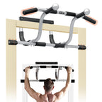 Yes4All Heavy Duty Steel Elevated Door Pull Up Bar, Adjustable Pull Up Bar For Doorway Of 24 To 36 Inch, Multi-Grip For Differen