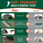 Pop Up Tents For Camping,2-3 Person Tent Easy Setup,Waterproof & Windproof Camping Tents, 60S Instant Double Layer Tent For Trek