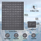 Kingcamp Camping Blanket Lightweight, Multifunctional Warm Puffy Outdoor Blanket With Snap Button, Water Repellent, Packable, Fo