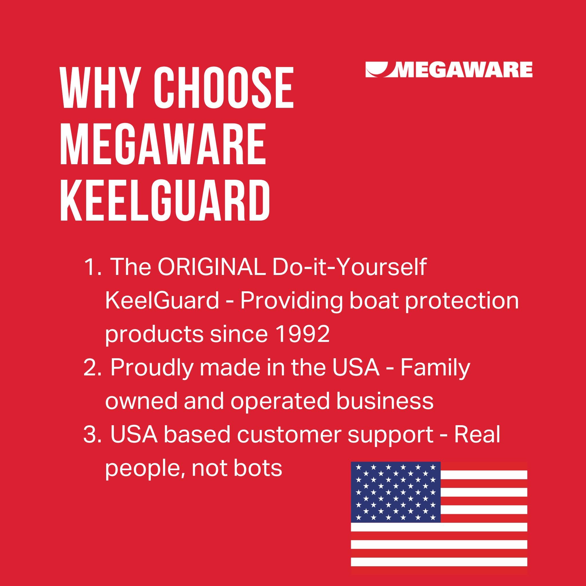Megaware Keelguard Boat Keel And Hull Protector, 5-Feet (For Boats Up To 16Ft), Hunter Green