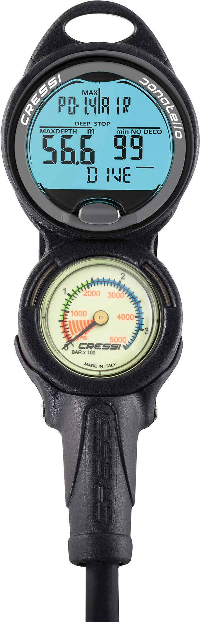 Cressi Scuba Diving Console For Beginners - 4-Dive Modes: Air  Nitrox  Gauge  Free - Long Battery Life - Strong Backlit Display