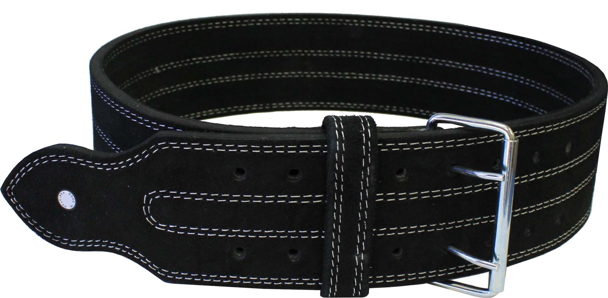 Ader Sporting Goods Leather Power Lifting Belt Black (Medium) 28-35