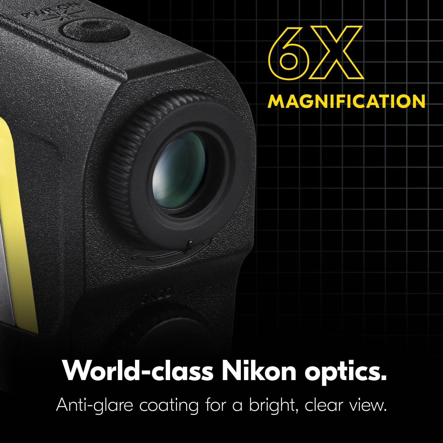 Nikon COOLSHOT 50i GII Golf Laser Rangefinder | Rainproof Portable 6X Monocular Optics with Dual Locked ON Quake Flagstick Detec