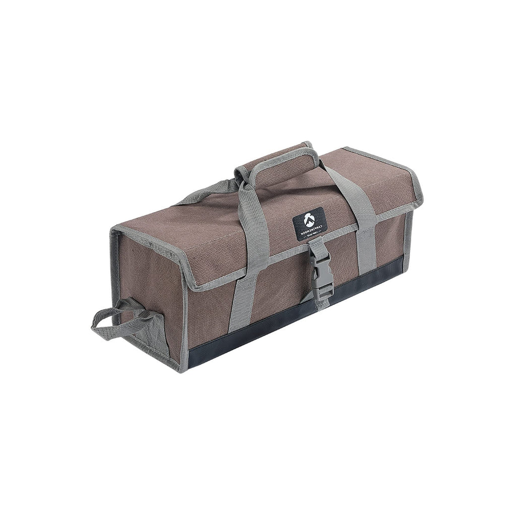 Campingmoon Bottom Waterproof Outdoor Camping Tent Stakes Hammer Multi-Container Storage Box Bag (Canvas, M Size(17.7-Inch Lengt