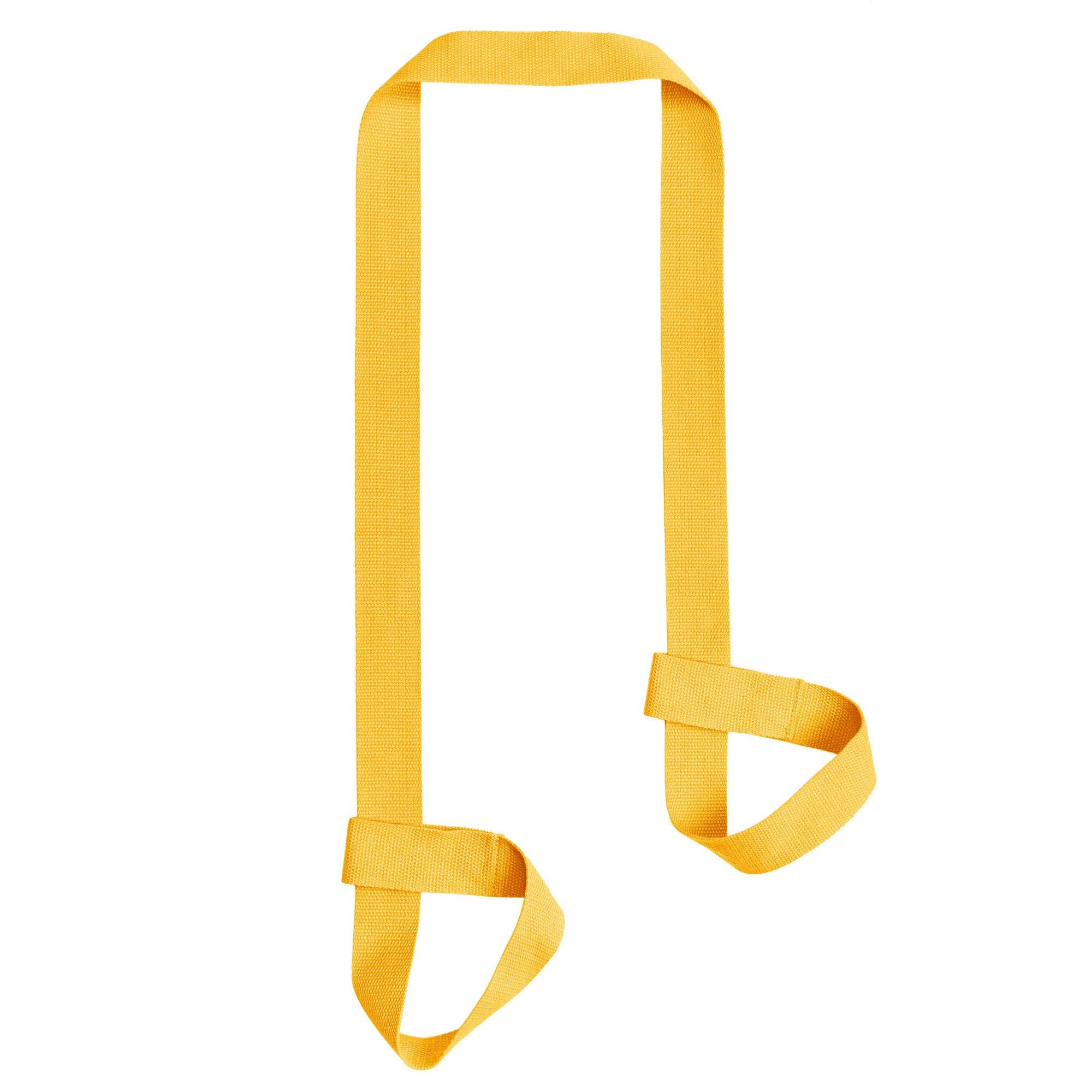 Zooeass Yoga Mat Strap, Adjustable Durable Yoga Mat Carrier & Stretching Strap, 5.9Feet, Multiple Color Choices (Yellow,5.9Feet)