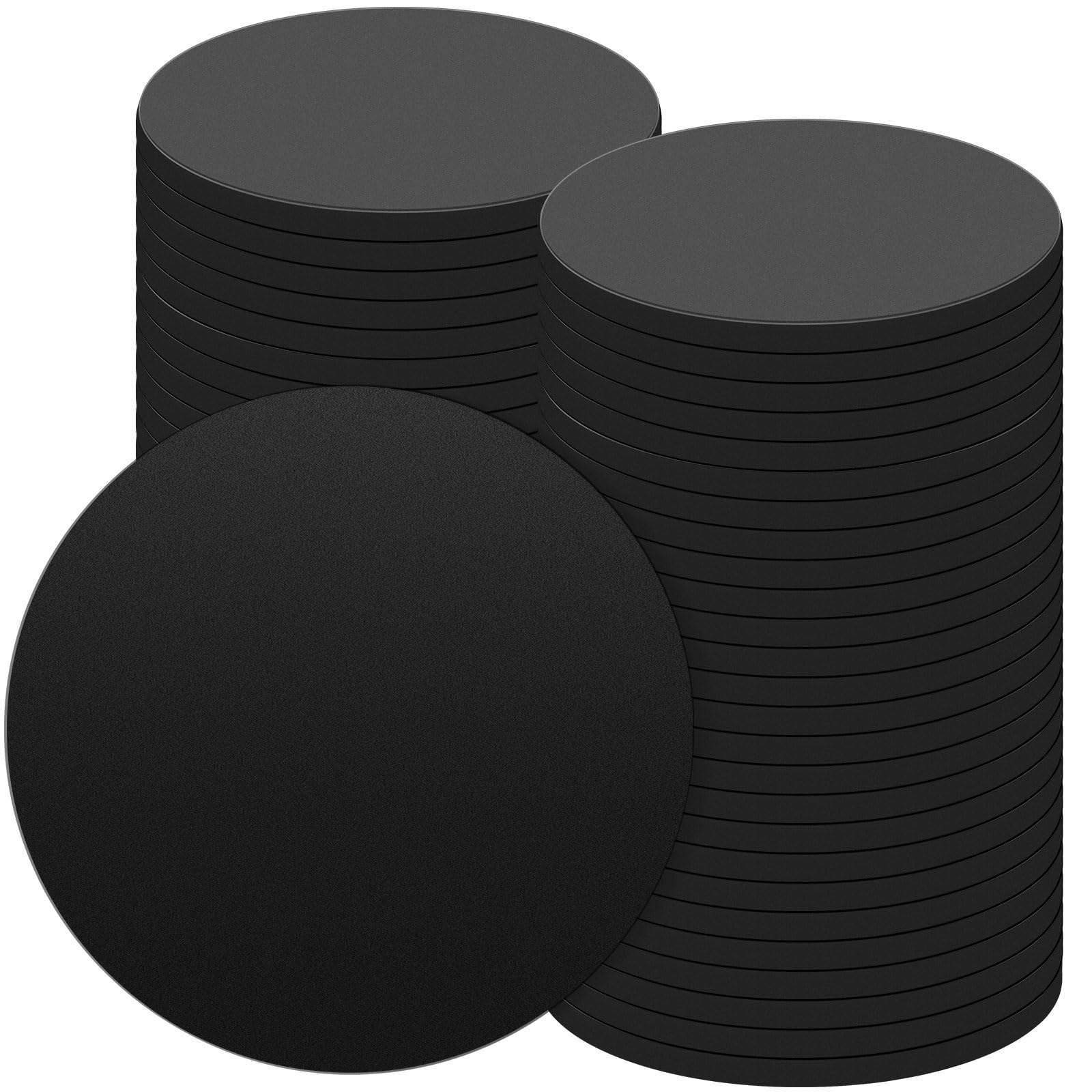 Haull 50 Pcs Billiard Pool Table Leg Shims 3  Diameter Rubber Pool Table Leveler kit Shims Foot Pads(Round,0.2 Inch Thick)