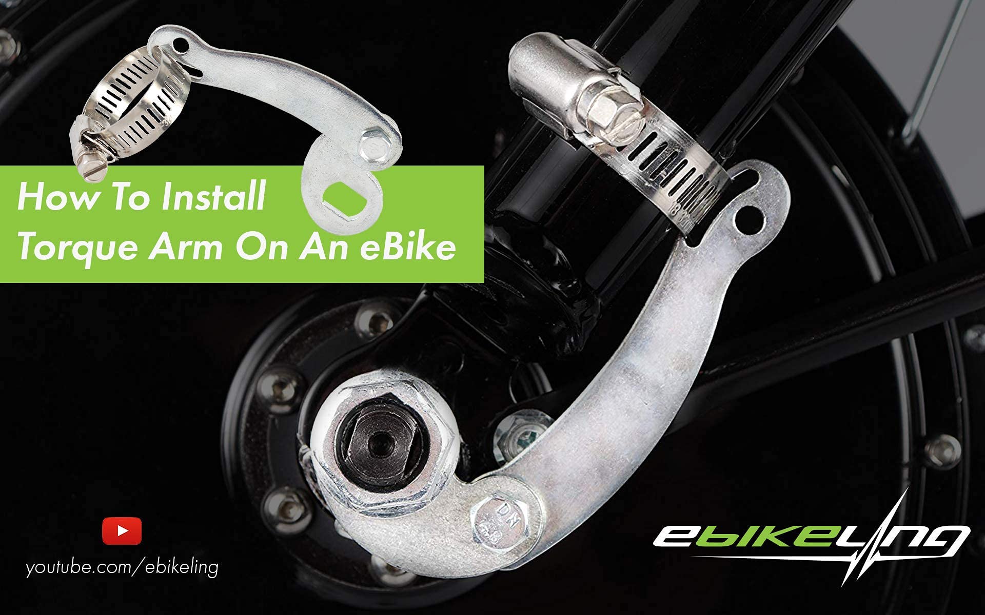 Ebikeling Universal Torque Arm Conversion Kits For Electric Bicycle, Ebike Front Or Rear Hub Motors And Mid Drive E-Bike Tool Fo