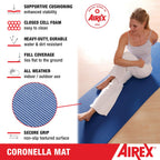 Airex Official Coronella Exercise Mat - Home Workout For Rehabilitation, Strength Training, Aerobics, Water Fitness, Workouts, F