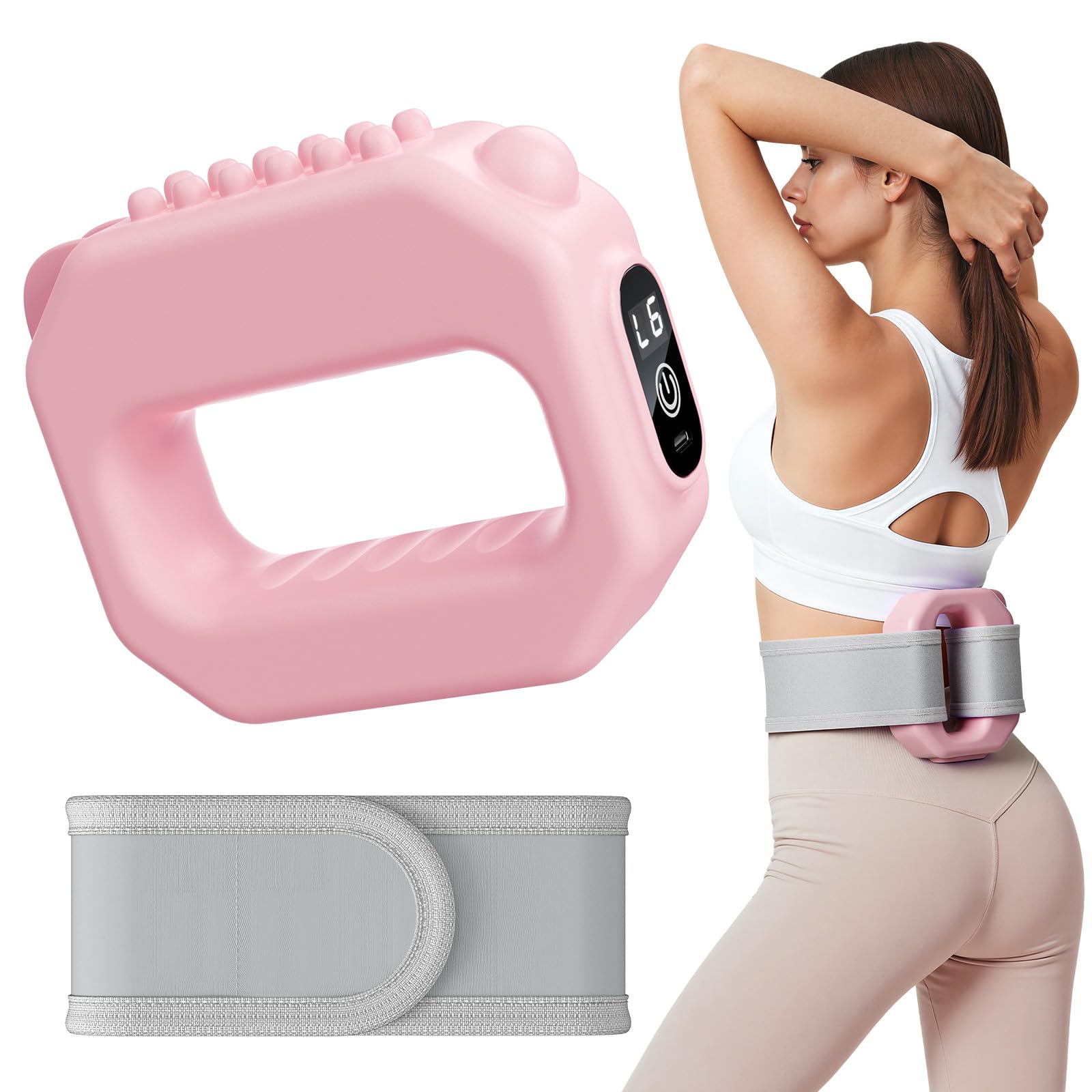 MERACH Vibration Plate for Lymphatic Drainage, 6-Level Portable Cordless Vibration, Multifunctional Full-Body Fascia Ring, Deep 