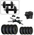 Beacon International Exercise Dumbbell Set 18 Kg With Gym Glove